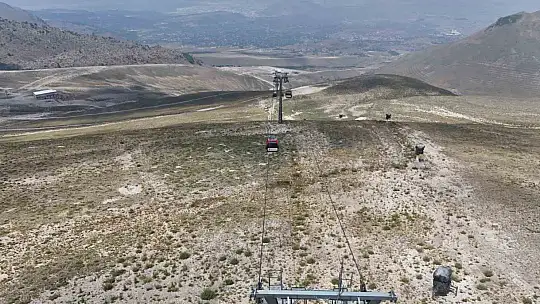 Teleferikte kahvaltı keyfi