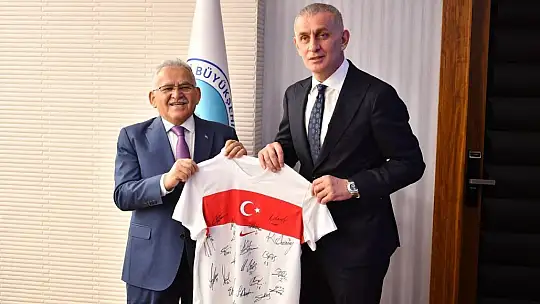 TFF Başkanı Hacıosmanoğlu'ndan Başkan Büyükkılıç'a ziyaret