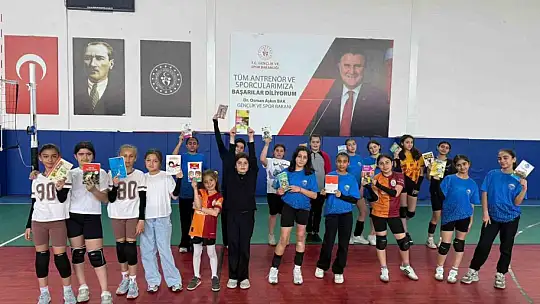 Tomarza'da spor ve kitap bir arada