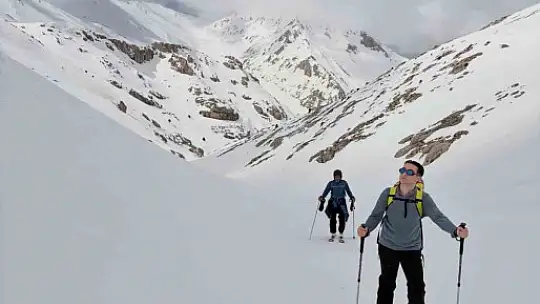 Tomarza'da yeni kayak rotası keşfedildi