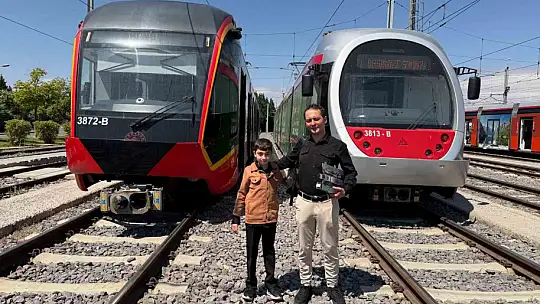Tramvay tutkunu Miraç'ın hayali gerçek oldu