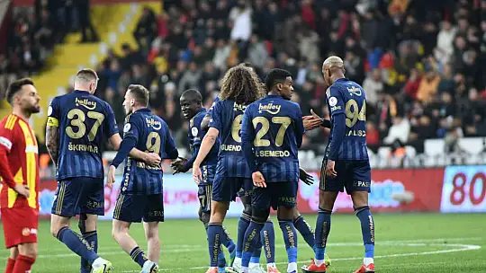 Trendyol Süper Lig: Kayserispor: 0 - Fenerbahçe: 1 (İlk yarı)