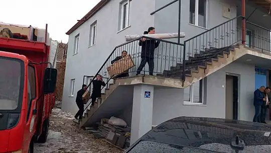 Tüp patlamasında hasar gören ev onarıldı