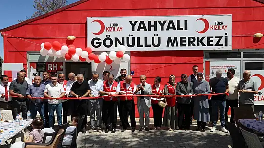 Türk Kızılay Yahyalı Gönüllü Merkezi açıldı