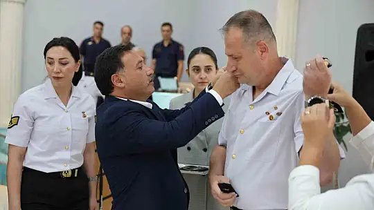 Vali Çiçek, Rütbe Terfi Töreni'ne katıldı