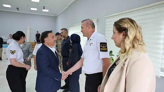 Vali Çiçek, Rütbe Terfi Töreni'ne katıldı