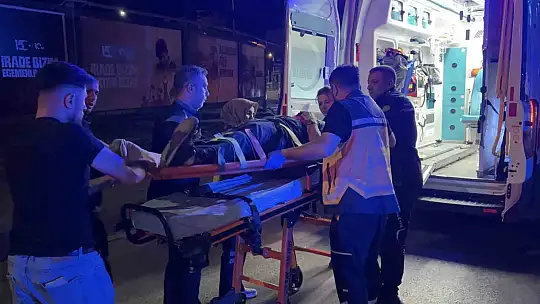 Virajı alamayan SUV tarzı araç aydınlatma direğini yerinden söktü: 1 yaralı
