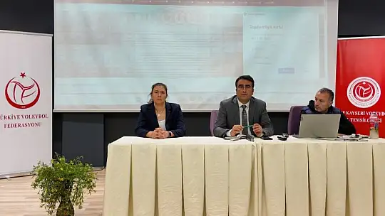 Voleybol Aylık Bilgilendirme Semineri yapıldı