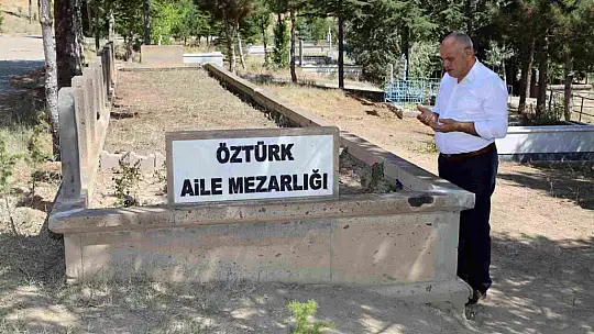 Yahyalı Belediyesi personelinden örnek vefa: Aile kabristanlarını temizleyip dualarını ettiler
