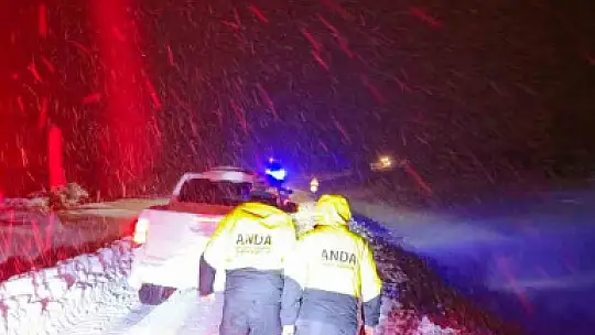 Yaylada mahsur kalan çoban 24 saatte kurtarıldı