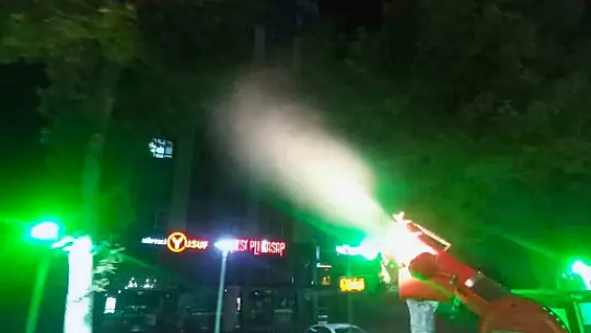 Yeşil alanlarda hastalık ve zararlılara karşı mücadele sürüyor