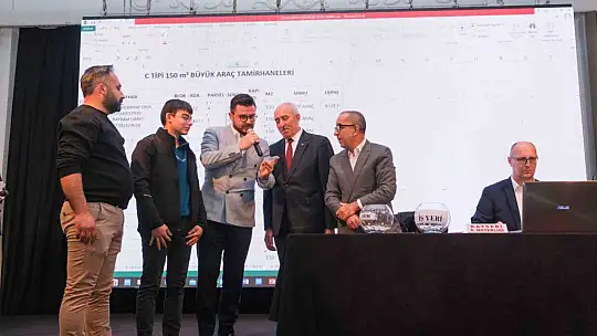 Yeşilyurt Sanayi Sitesi'nde kuralar çekildi, başkanlar yeni konut ve işyerlerine destek sözü verdi