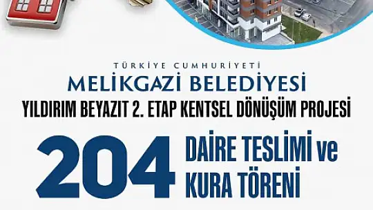 Yıldırım Beyazıt'ta 204 daire sahipleriyle buluşuyor