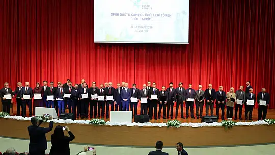 YÖK'ten Kayseri Üniversitesi'ne 'Spor Dostu Kampüs' unvanı