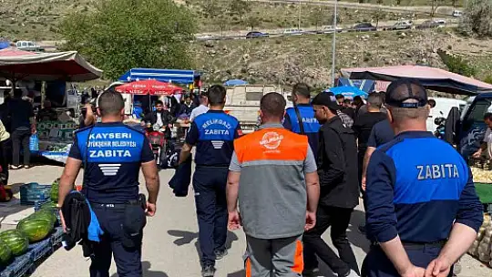 Zabıtadan Bitpazarı'na sıkı denetim