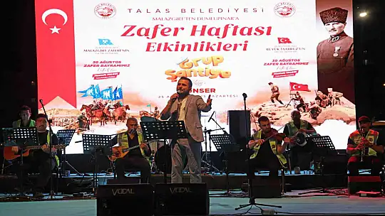 Zafer Haftası coşkusu bu kez Talas Millet Bahçesi'nde