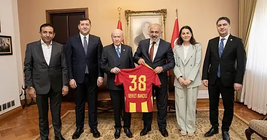Kayserispor heyetinden MHP Genel Başkanı Bahçeli'ye ziyaret