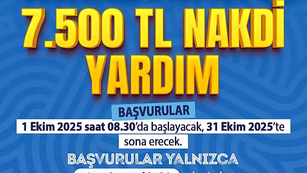 Başkan Büyükkılıç'tan eğitime destek: 7 bin 500 TL nakdi yardım