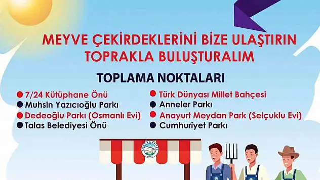 Her çekirdek bir tohum, her tohum geleceğe bir nefes