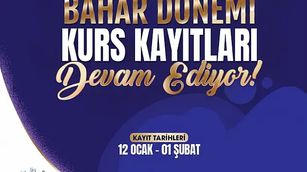 KAYMEK Sanat ve Mesleki Eğitim Bahar Dönemi Kurs kayıtları sürüyor