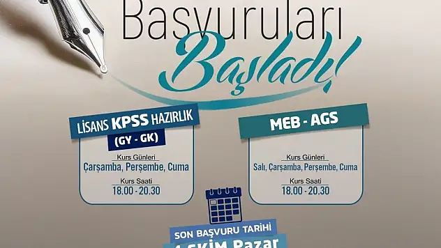 KAYMEK'ten KPSS ve MEB-AGS hazırlık kursları