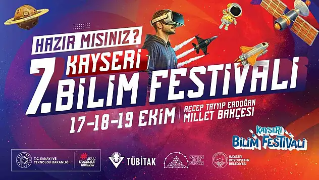 Kayseri 7. Bilim Festivali başlıyor
