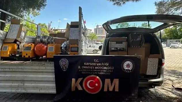 Kayseri'de 1 milyon 50 bin adet makaron ele geçirildi: 1 gözaltı