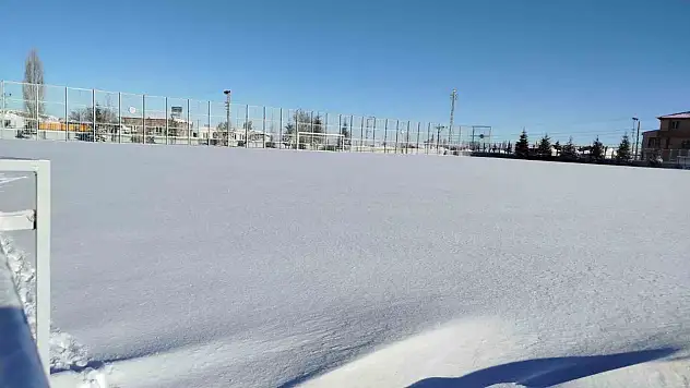 Kayseri'de amatör maçlara kar engeli