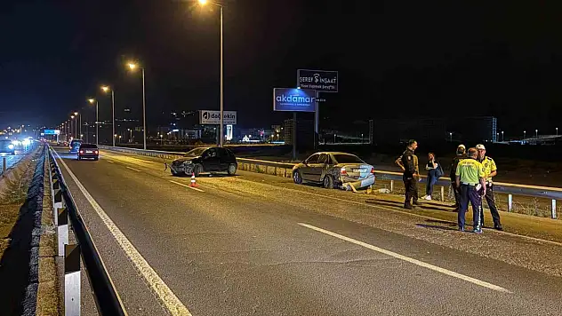 Kayseri'de iki otomobil çarpıştı: 1 yaralı