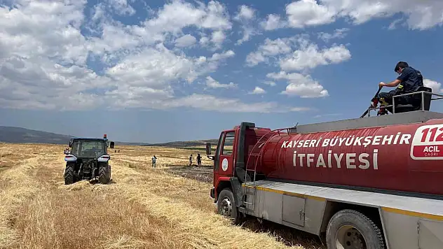Kayseri Tomarza'da 2 günde 4 ekili arazide yangın çıktı