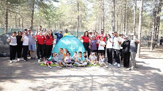 Kayserililer, sıcak yaz günlerinde doğa kampı ile nefes alıyor