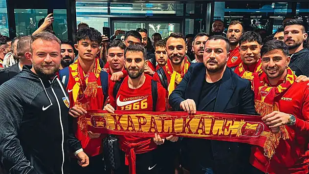 Kayserispor'a coşkulu karşılama