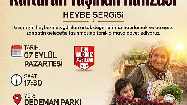 Kültürün taşınan hafızası: Heybe Sergisi, Sanat Melikgazi'de kapılarını açıyor