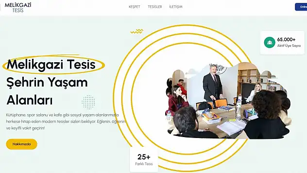 Melikgazi'de tüm sosyal tesisler tek bir dijital platformda toplandı