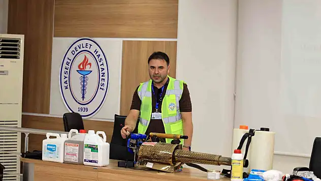 Talas Belediyesi'nden biyosidal eğitimine uzman desteği