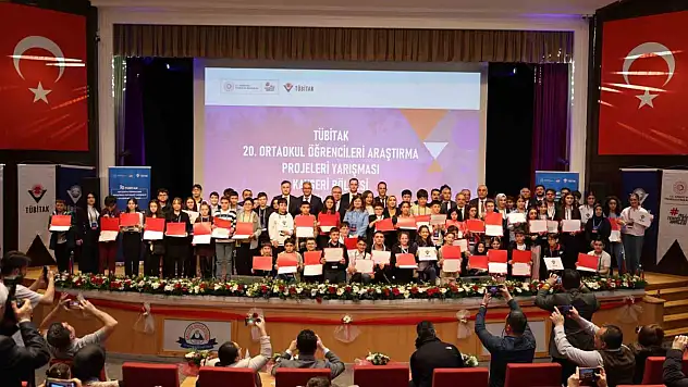 TÜBİTAK Ortaokul Öğrencileri Araştırma Projeleri Kayseri Bölge Yarışması'nı kazananlar belli oldu