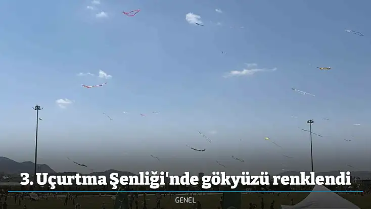3. Uçurtma Şenliği'nde gökyüzü renklendi