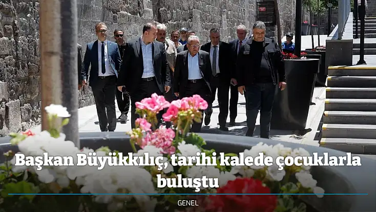 Başkan Büyükkılıç, tarihi kalede çocuklarla buluştu