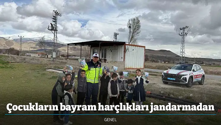 Çocukların bayram harçlıkları jandarmadan