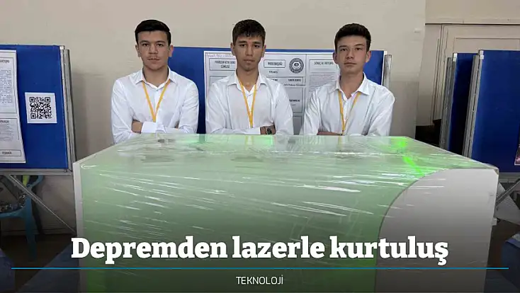Depremden lazerle kurtuluş