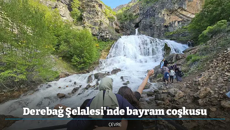 Derebağ Şelalesi'nde bayram coşkusu