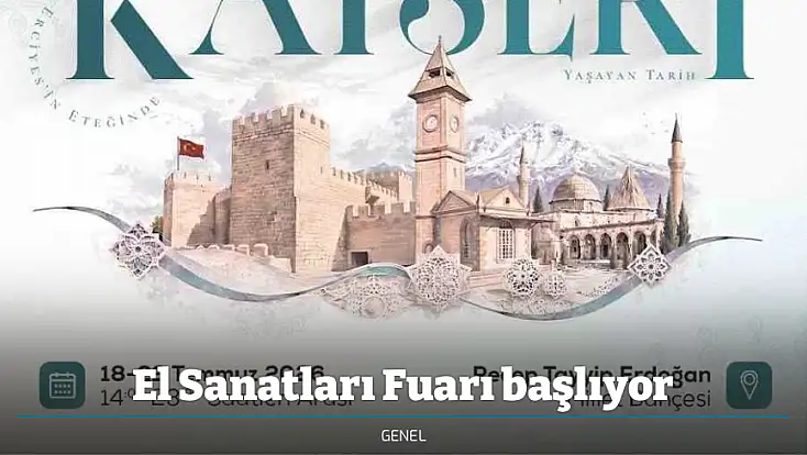El Sanatları Fuarı başlıyor