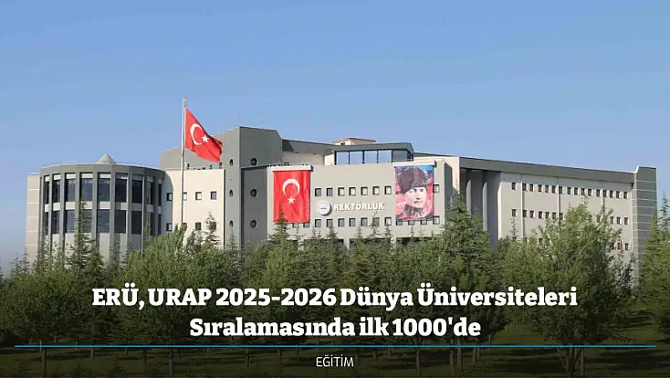 ERÜ, URAP 2025-2026 Dünya Üniversiteleri Sıralamasında ilk 1000'de