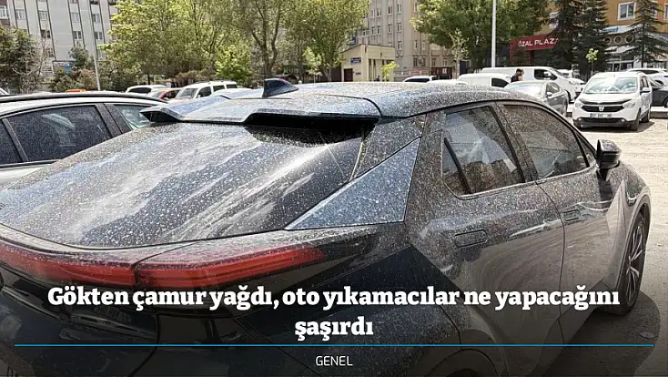 Gökten çamur yağdı, oto yıkamacılar ne yapacağını şaşırdı