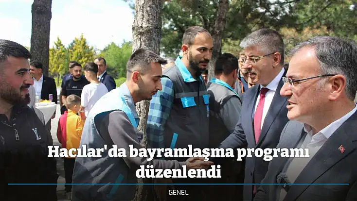 Hacılar'da bayramlaşma programı düzenlendi