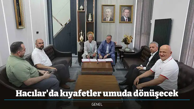 Hacılar'da kıyafetler umuda dönüşecek