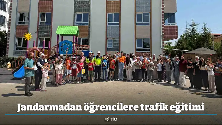 Jandarmadan öğrencilere trafik eğitimi