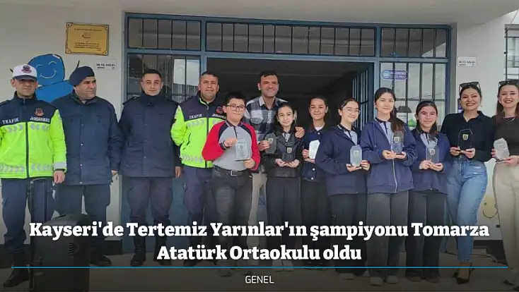 Kayseri'de Tertemiz Yarınlar'ın şampiyonu Tomarza Atatürk Ortaokulu oldu
