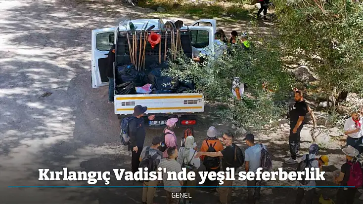 Kırlangıç Vadisi'nde yeşil seferberlik