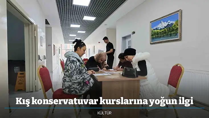 Kış konservatuvar kurslarına yoğun ilgi
